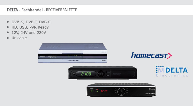 DELTA - Fachhandel - RECEIVERPALETTE
